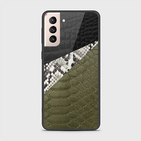 Samsung Galaxy S21 Plus 5G Cover - Printed Skins Series - HQ Ultra Shine Premium Infinity Glass Soft Silicon Borders Case ( Fast Delivery )