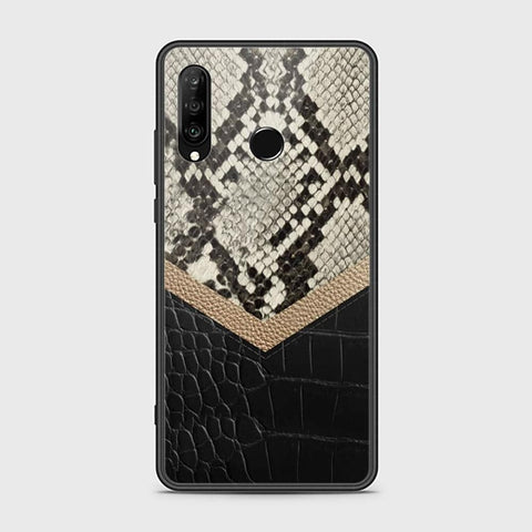 Huawei P30 lite Cover - Printed Skins Series - D356 - HQ Ultra Shine Premium Infinity Glass Soft Silicon Borders Case ( Fast Delivery )