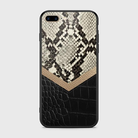 iPhone 7 Plus Cover - Printed Skins Series - HQ Ultra Shine Premium Infinity Glass Soft Silicon Borders Case (Fast Delivery) (SU)