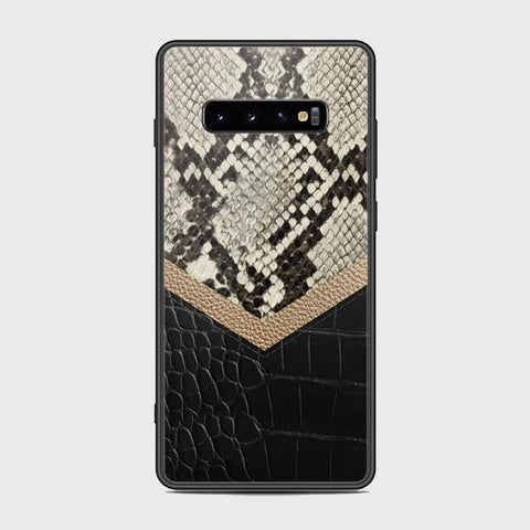 Samsung Galaxy S10 Plus Cover - Printed Skins Series - HQ Ultra Shine Premium Infinity Glass Soft Silicon Borders Case (Fast Delivery) (SU)