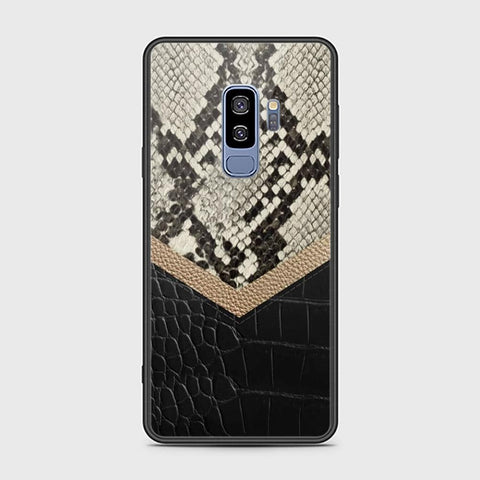 Samsung Galaxy S9 Plus Cover - Printed Skins Series - D373  - HQ Ultra Shine Premium Infinity Glass Soft Silicon Borders Case ( Fast Delivery )