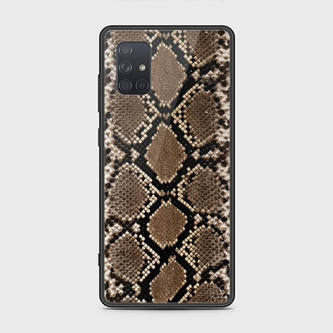 Samsung Galaxy A71 Cover - Printed Skins Series - HQ Ultra Shine Premium Infinity Glass Soft Silicon Borders Case (Fast Delivery)
