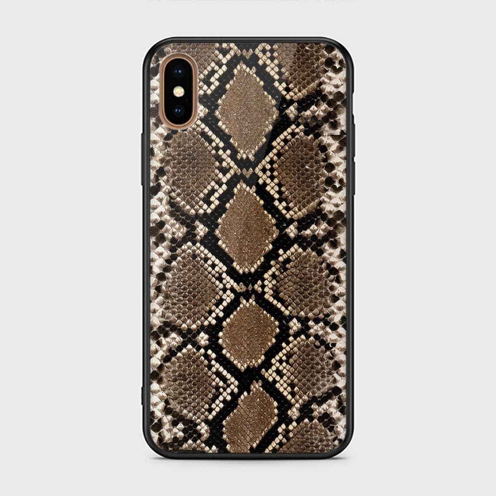 iPhone XS Max Cover - Printed Skins Series - D32 - HQ Ultra Shine Premium Infinity Glass Soft Silicon Borders Case ( Fast Delivery )