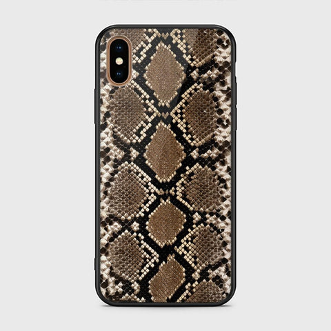 iPhone XS Max Cover - Printed Skins Series - D32 - HQ Ultra Shine Premium Infinity Glass Soft Silicon Borders Case ( Fast Delivery )