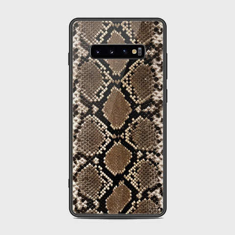 Samsung Galaxy S10 Plus Cover - Printed Skins Series - HQ Ultra Shine Premium Infinity Glass Soft Silicon Borders Case (Fast Delivery) (SU)