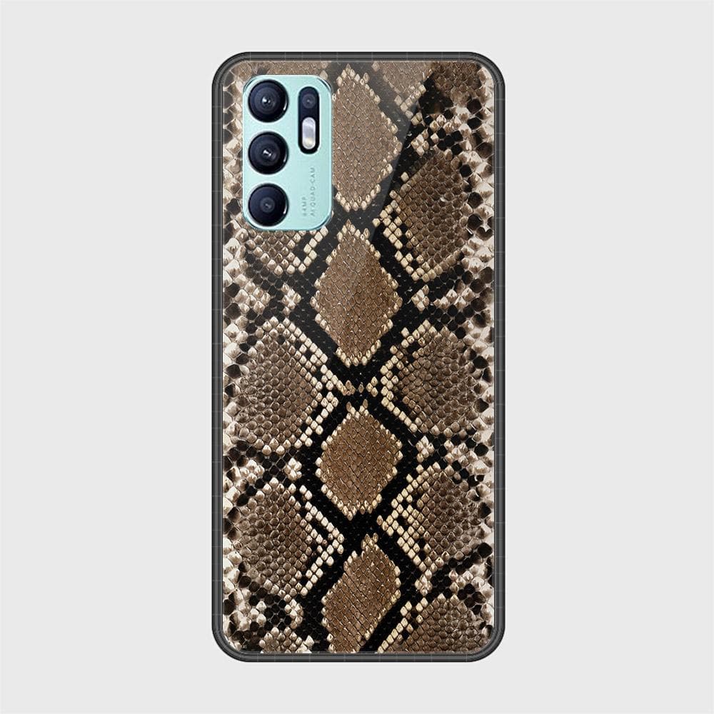 Oppo Reno 6 Cover - Printed Skins Series - HQ Ultra Shine Premium Infinity Glass Soft Silicon Borders Case (Fast Delivery)