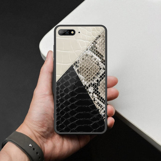 Huawei Y6 Prime 2018 Cover - Printed Skins Series - HQ Ultra Shine Premium Infinity Glass Soft Silicon Borders Case