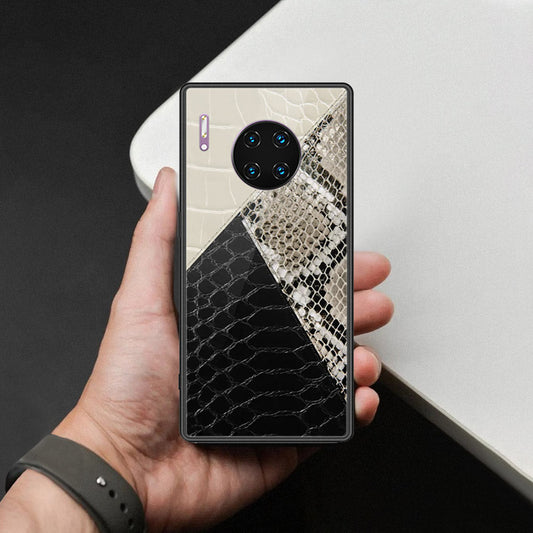 Huawei Mate 30 Pro Cover - Printed Skins Series - HQ Ultra Shine Premium Infinity Glass Soft Silicon Borders Case