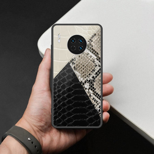 Huawei Mate 30 Cover - Printed Skins Series - HQ Ultra Shine Premium Infinity Glass Soft Silicon Borders Case