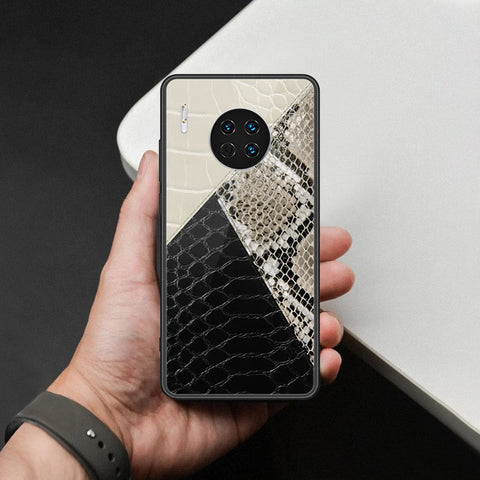 Huawei Mate 30 Cover - Printed Skins Series - HQ Ultra Shine Premium Infinity Glass Soft Silicon Borders Case