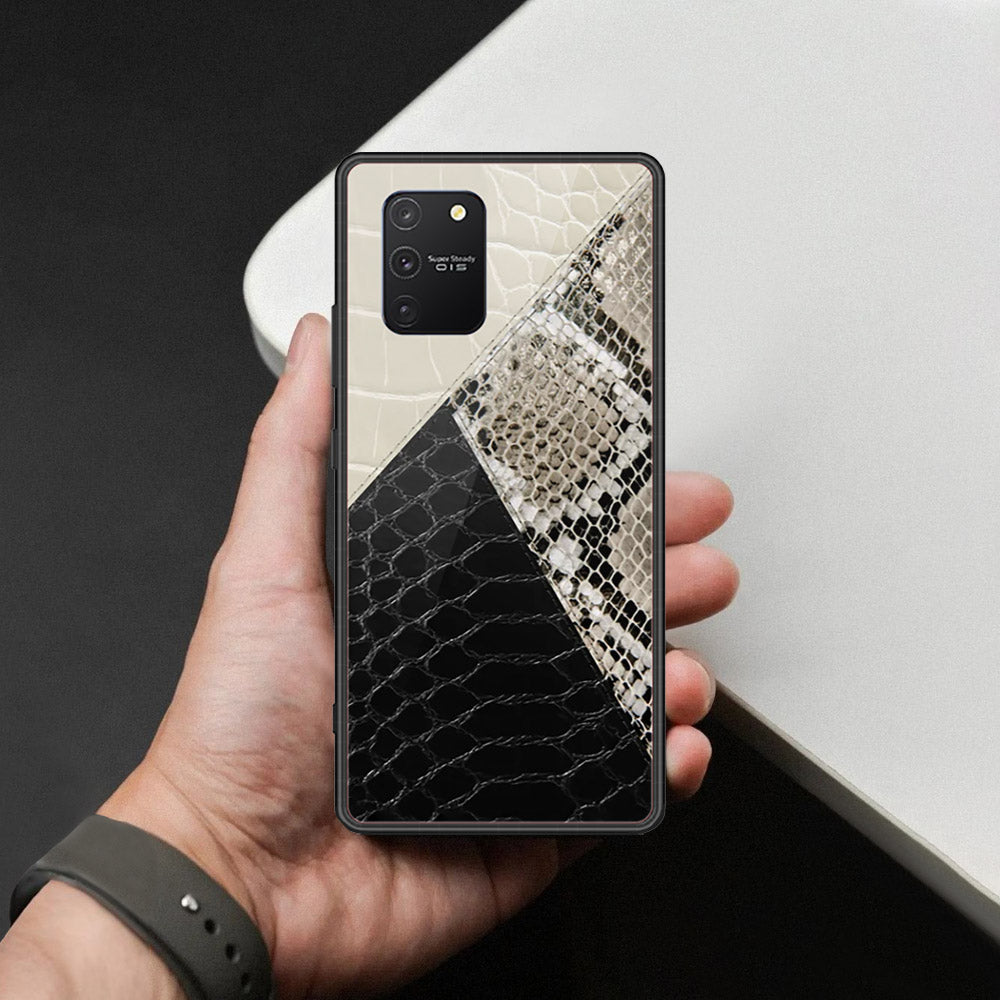 Samsung Galaxy S10 Lite Cover - Printed Skins Series - HQ Ultra Shine Premium Infinity Glass Soft Silicon Borders Case