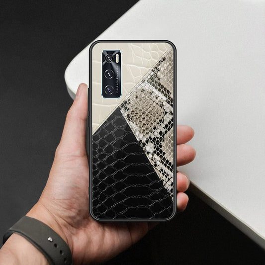 Vivo V20 SE Cover - Printed Skins Series - HQ Ultra Shine Premium Infinity Glass Soft Silicon Borders Case