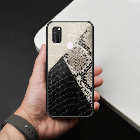 Samsung Galaxy M30s Cover - Printed Skins Series - HQ Ultra Shine Premium Infinity Glass Soft Silicon Borders Case