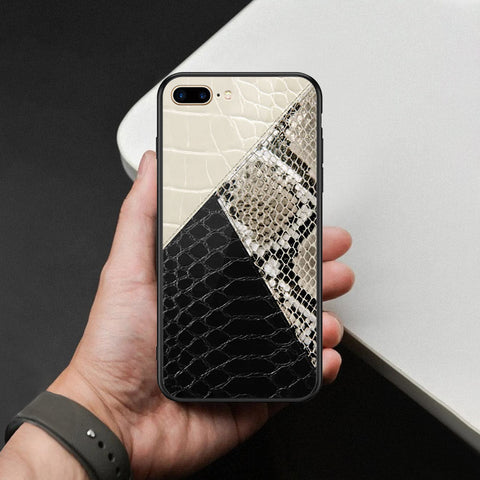iPhone 8 Plus / 7 Plus - Printed Skins Series - HQ Ultra Shine Premium Infinity Glass Soft Silicon Borders Case