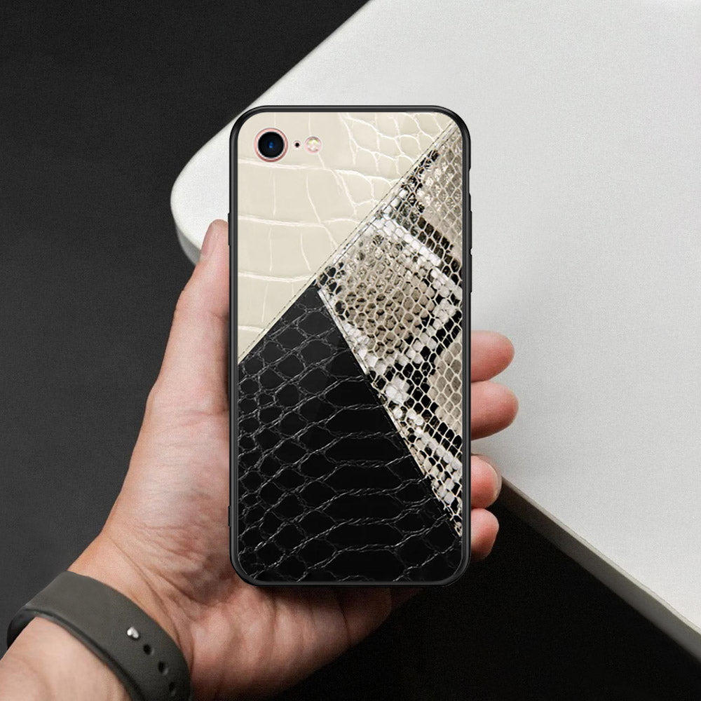 iPhone SE 2022 - Printed Skins Series - HQ Ultra Shine Premium Infinity Glass Soft Silicon Borders Case