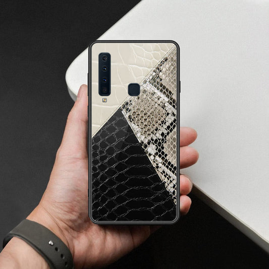 Samsung Galaxy A9 2018 Cover - Printed Skins Series - HQ Ultra Shine Premium Infinity Glass Soft Silicon Borders Case