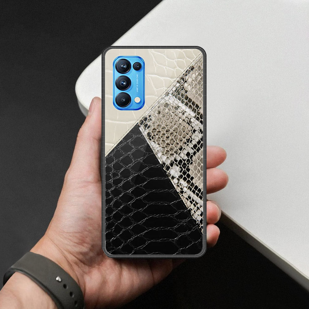 Oppo Reno 5 Pro 5G Cover - Printed Skins Series - HQ Ultra Shine Premium Infinity Glass Soft Silicon Borders Case