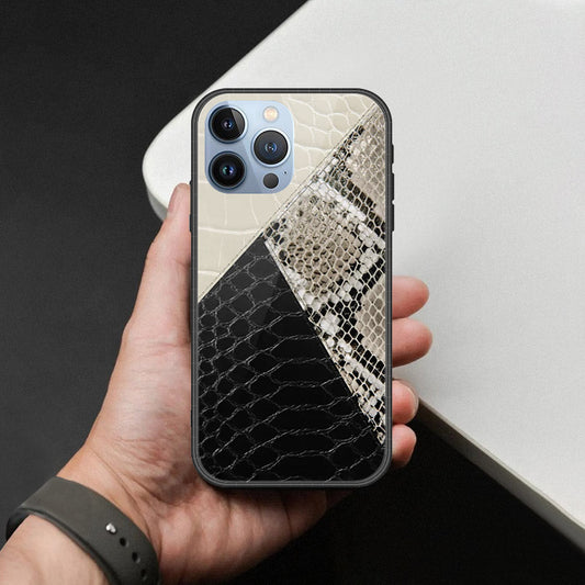 iPhone 13 Pro Max Cover - Printed Skins Series - HQ Ultra Shine Premium Infinity Glass Soft Silicon Borders Case