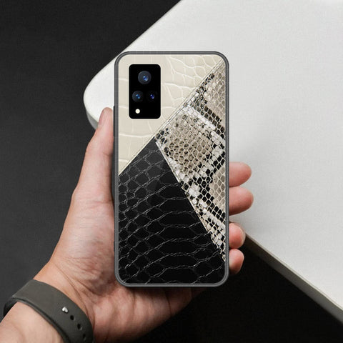 Vivo V21 5G Cover - Printed Skins Series - HQ Ultra Shine Premium Infinity Glass Soft Silicon Borders Case