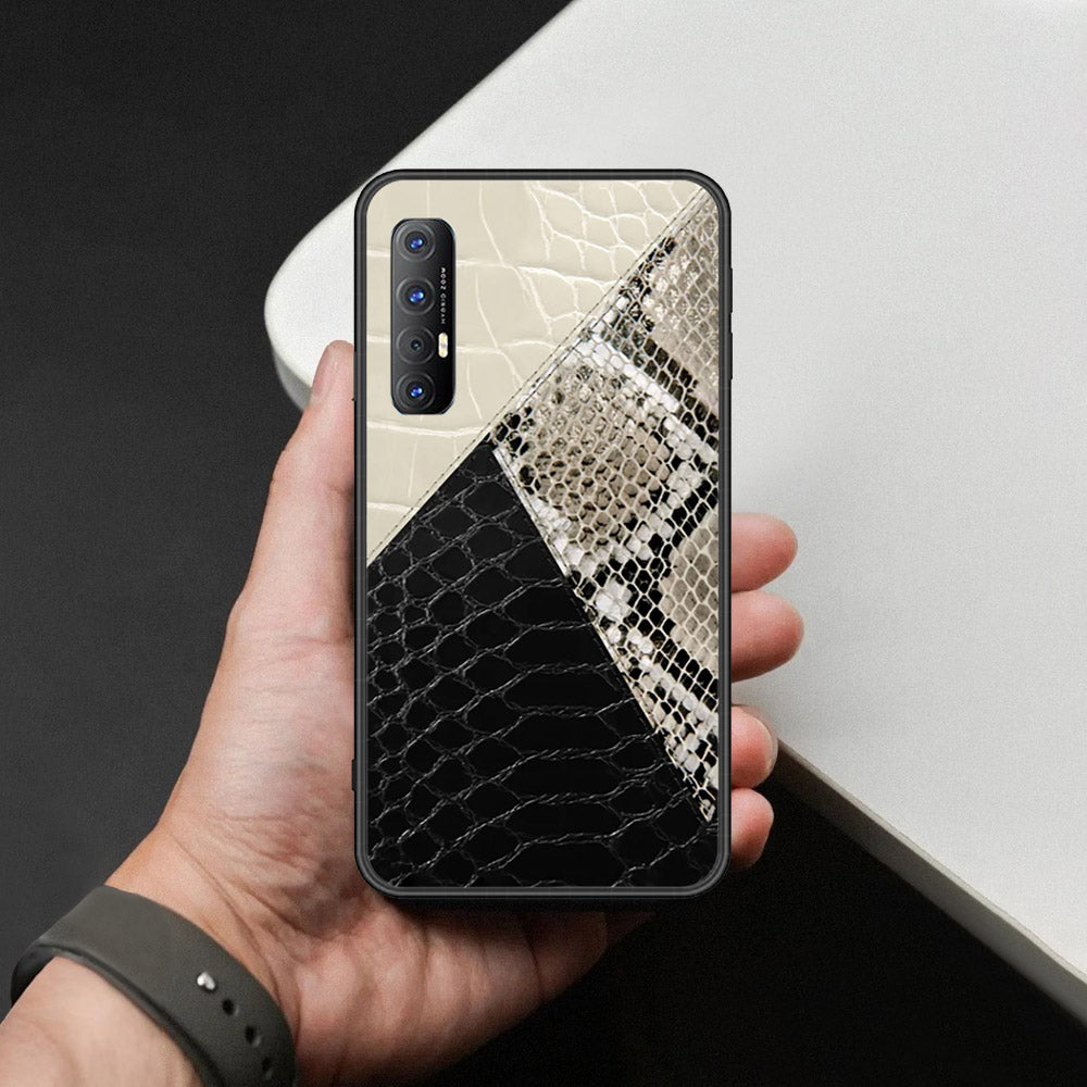 Oppo Reno 3 Pro Cover - Printed Skins Series - HQ Ultra Shine Premium Infinity Glass Soft Silicon Borders Case