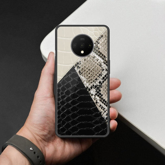 OnePlus 7T Cover - Printed Skins Series - HQ Ultra Shine Premium Infinity Glass Soft Silicon Borders Case