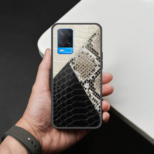 Oppo A54 4G Cover - Printed Skins Series - HQ Ultra Shine Premium Infinity Glass Soft Silicon Borders Case