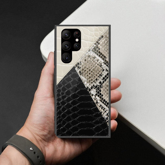 Samsung Galaxy S23 Ultra 5G Cover - Printed Skins Series - HQ Ultra Shine Premium Infinity Glass Soft Silicon Borders Case