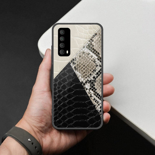 Huawei P smart 2021 Cover - Printed Skins Series - HQ Ultra Shine Premium Infinity Glass Soft Silicon Borders Case