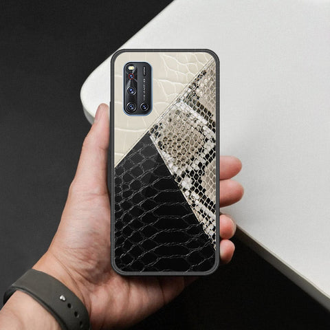 Vivo V19 Cover - Printed Skins Series - HQ Ultra Shine Premium Infinity Glass Soft Silicon Borders Case