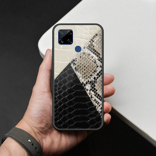 Realme C15 Cover - Printed Skins Series - HQ Ultra Shine Premium Infinity Glass Soft Silicon Borders Case