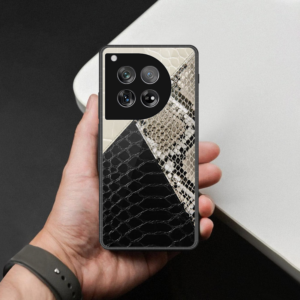 OnePlus 12 Cover - Printed Skins Series - HQ Ultra Shine Premium Infinity Glass Soft Silicon Borders Case