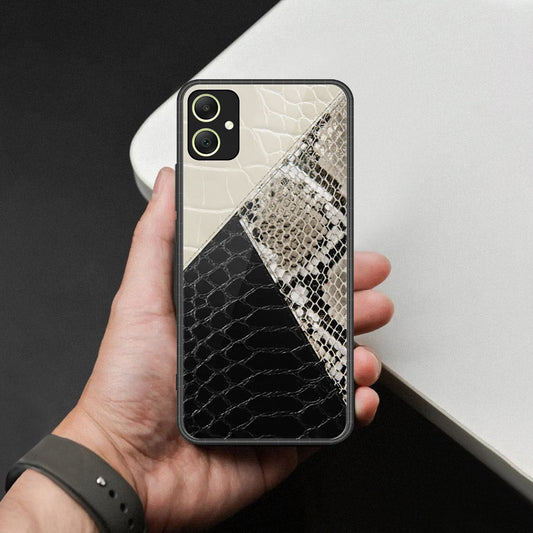 Samsung Galaxy M05 Cover - Printed Skins Series - HQ Ultra Shine Premium Infinity Glass Soft Silicon Borders Case