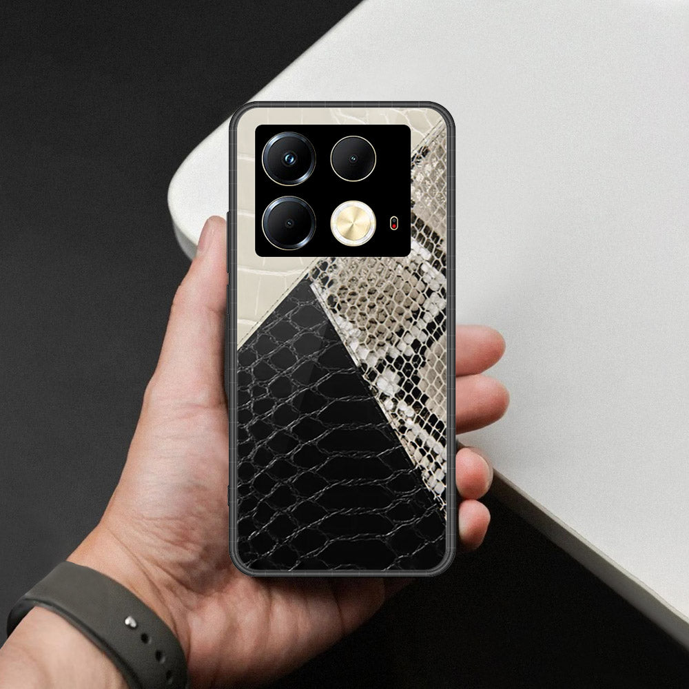 Infinix Note 40 Pro Plus Cover - Printed Skins Series - HQ Ultra Shine Premium Infinity Glass Soft Silicon Borders Case