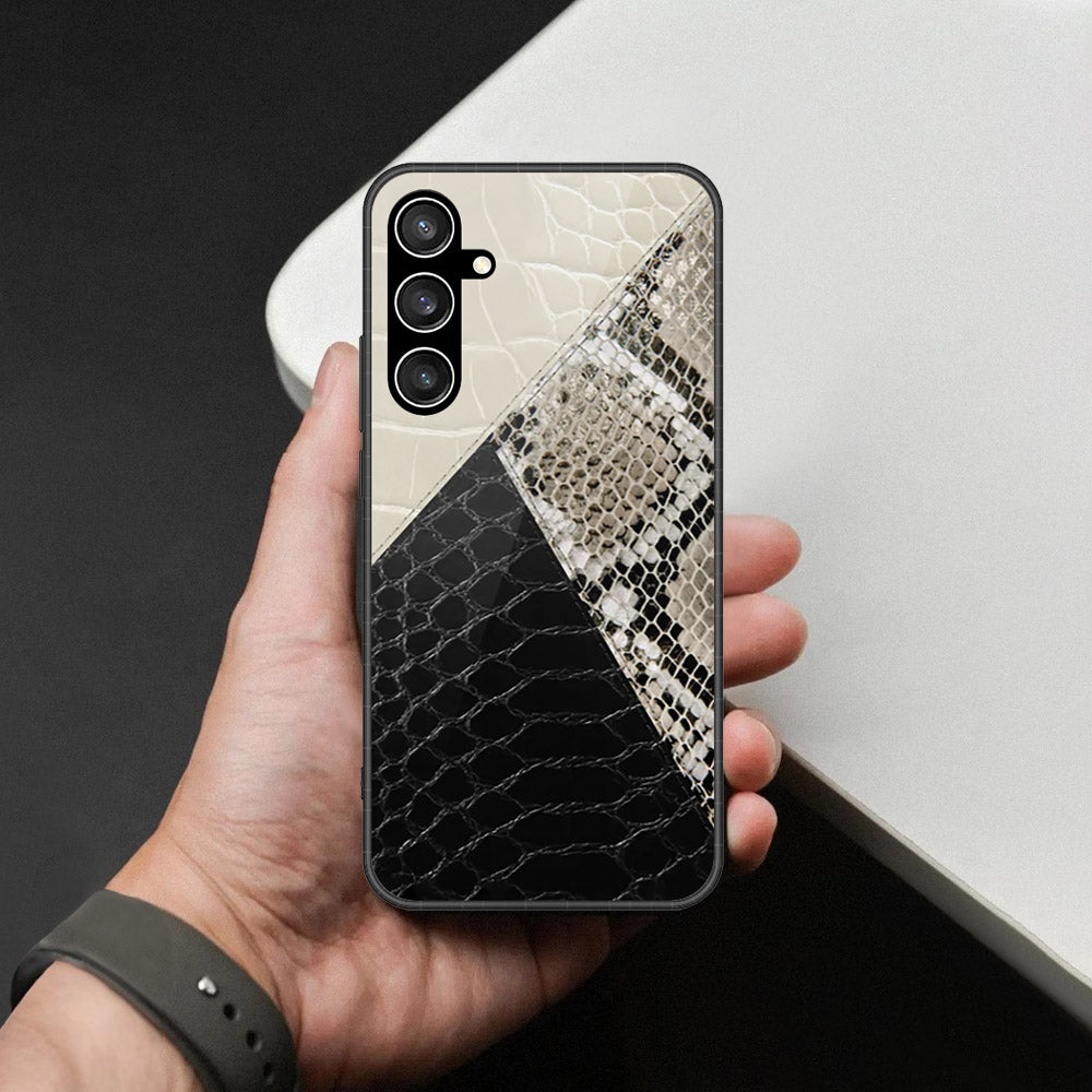 Samsung Galaxy S23 FE Cover - Printed Skins Series - HQ Ultra Shine Premium Infinity Glass Soft Silicon Borders Case