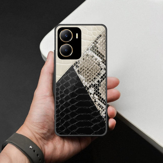 Vivo Y16 Cover - Printed Skins Series - HQ Ultra Shine Premium Infinity Glass Soft Silicon Borders Case