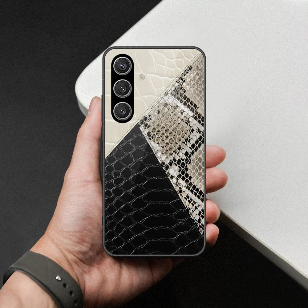 Samsung Galaxy S24 FE Cover - Printed Skins Series - HQ Ultra Shine Premium Infinity Glass Soft Silicon Borders Case