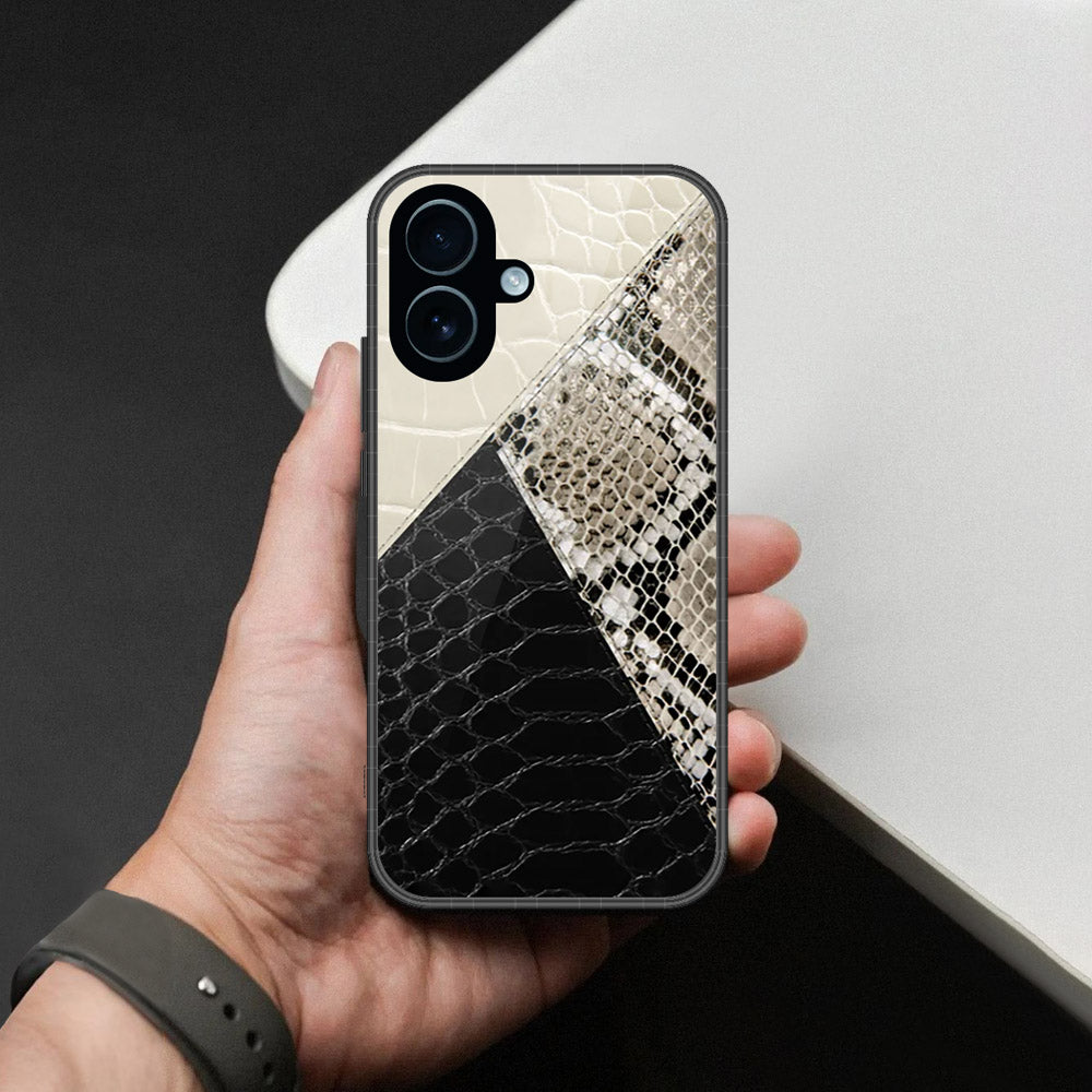 iPhone 18 - Printed Skins Series - HQ Ultra Shine Premium Infinity Glass Soft Silicon Borders Case