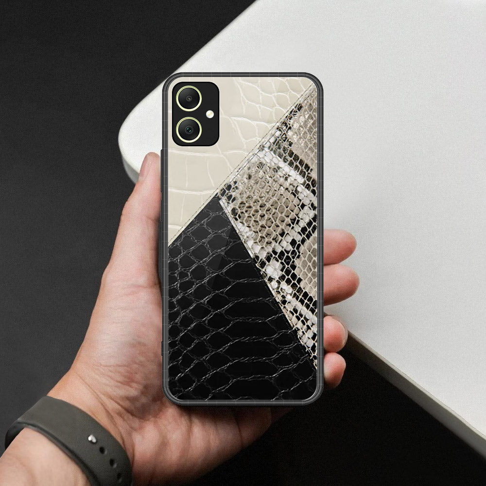 Samsung Galaxy A06 Cover - Printed Skins Series - HQ Ultra Shine Premium Infinity Glass Soft Silicon Borders Case