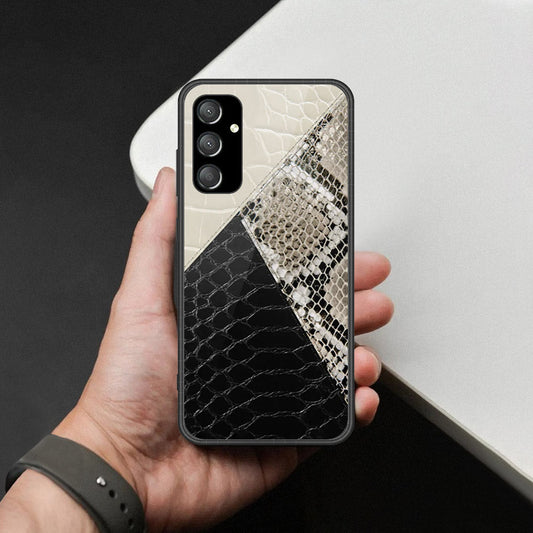 Samsung Galaxy A55 Cover - Printed Skins Series - HQ Ultra Shine Premium Infinity Glass Soft Silicon Borders Case (Fast Delivery)