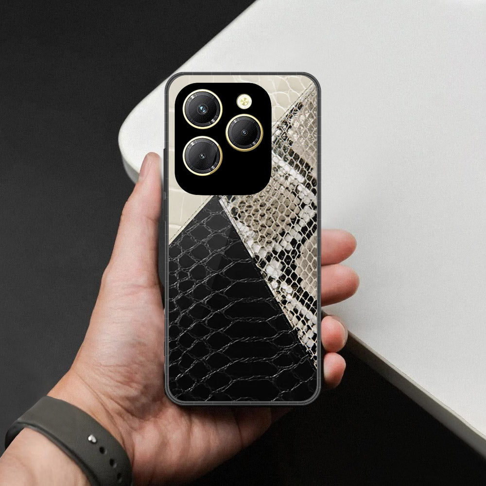 Infinix Hot 40 Cover - Printed Skins Series - HQ Ultra Shine Premium Infinity Glass Soft Silicon Borders Case