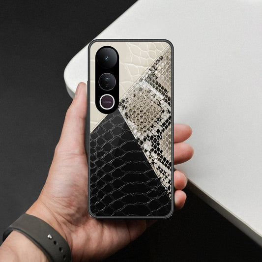 Vivo V50 Lite Cover - Printed Skins Series - HQ Ultra Shine Premium Infinity Glass Soft Silicon Borders Case