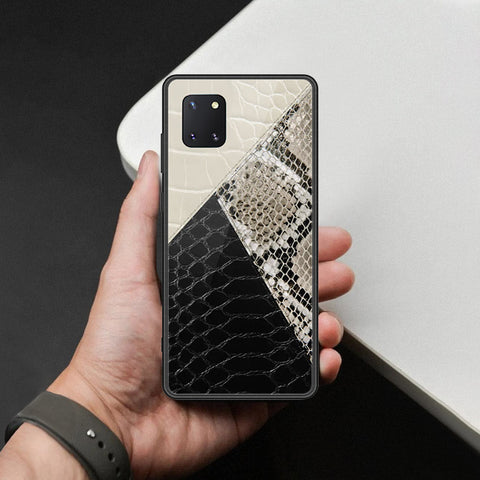 Samsung Galaxy Note 10 Lite Cover - Printed Skins Series - HQ Ultra Shine Premium Infinity Glass Soft Silicon Borders Case