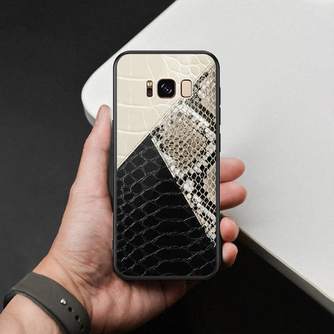 Samsung Galaxy S8 Cover - Printed Skins Series - HQ Ultra Shine Premium Infinity Glass Soft Silicon Borders Case