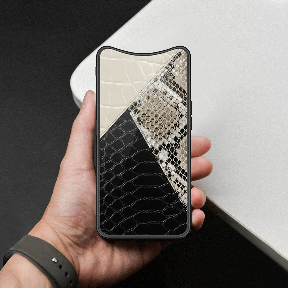 Oppo Find X Cover - Printed Skins Series - HQ Ultra Shine Premium Infinity Glass Soft Silicon Borders Case