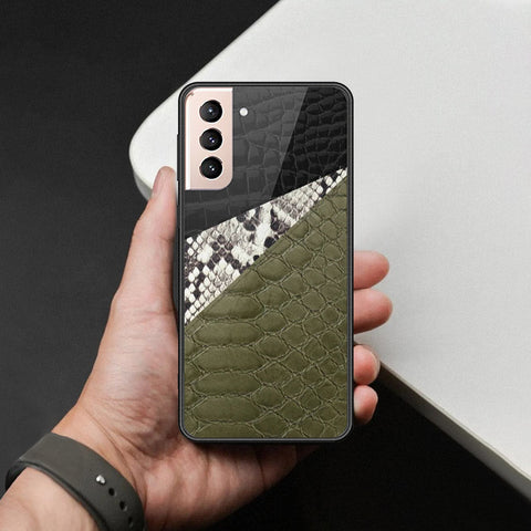 Samsung Galaxy S21 5G Cover - Printed Skins Series - HQ Ultra Shine Premium Infinity Glass Soft Silicon Borders Case