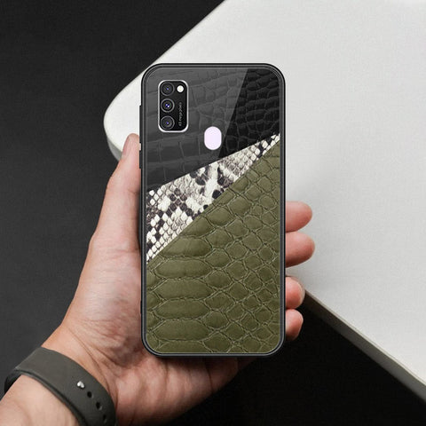Samsung Galaxy M30s Cover - Printed Skins Series - HQ Ultra Shine Premium Infinity Glass Soft Silicon Borders Case