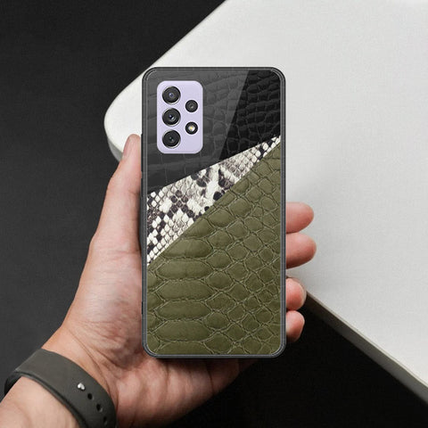 Samsung Galaxy A72 Cover - Printed Skins Series - HQ Ultra Shine Premium Infinity Glass Soft Silicon Borders Case