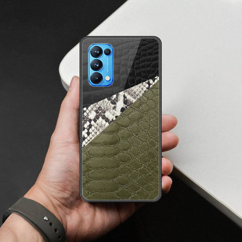 Oppo Reno 5 Pro 5G Cover - Printed Skins Series - HQ Ultra Shine Premium Infinity Glass Soft Silicon Borders Case