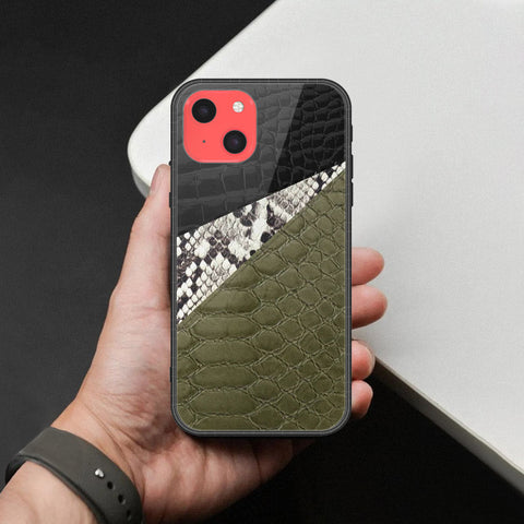 iPhone 13 Mini Cover - Printed Skins Series - HQ Ultra Shine Premium Infinity Glass Soft Silicon Borders Case