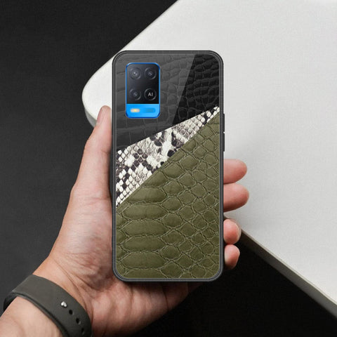 Oppo A54 4G Cover - Printed Skins Series - HQ Ultra Shine Premium Infinity Glass Soft Silicon Borders Case